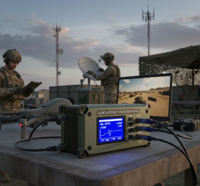 military low latency video encoder